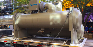 Sourcewell chiller on a trailer