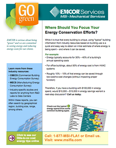 Where Should You Focus Your Energy Conservation Efforts?